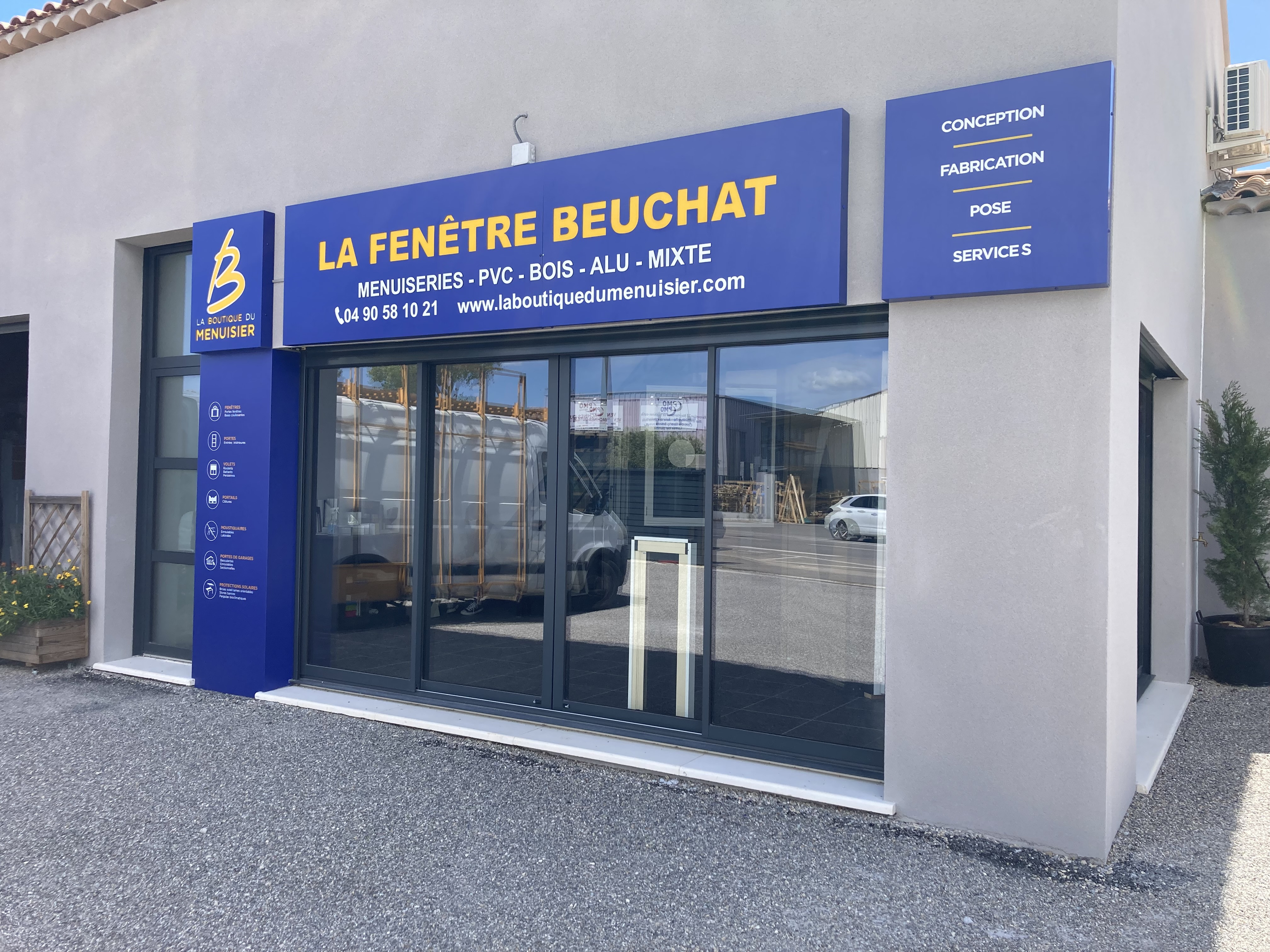 Façade de la Boutique Fenêtre Beuchat à Miramas