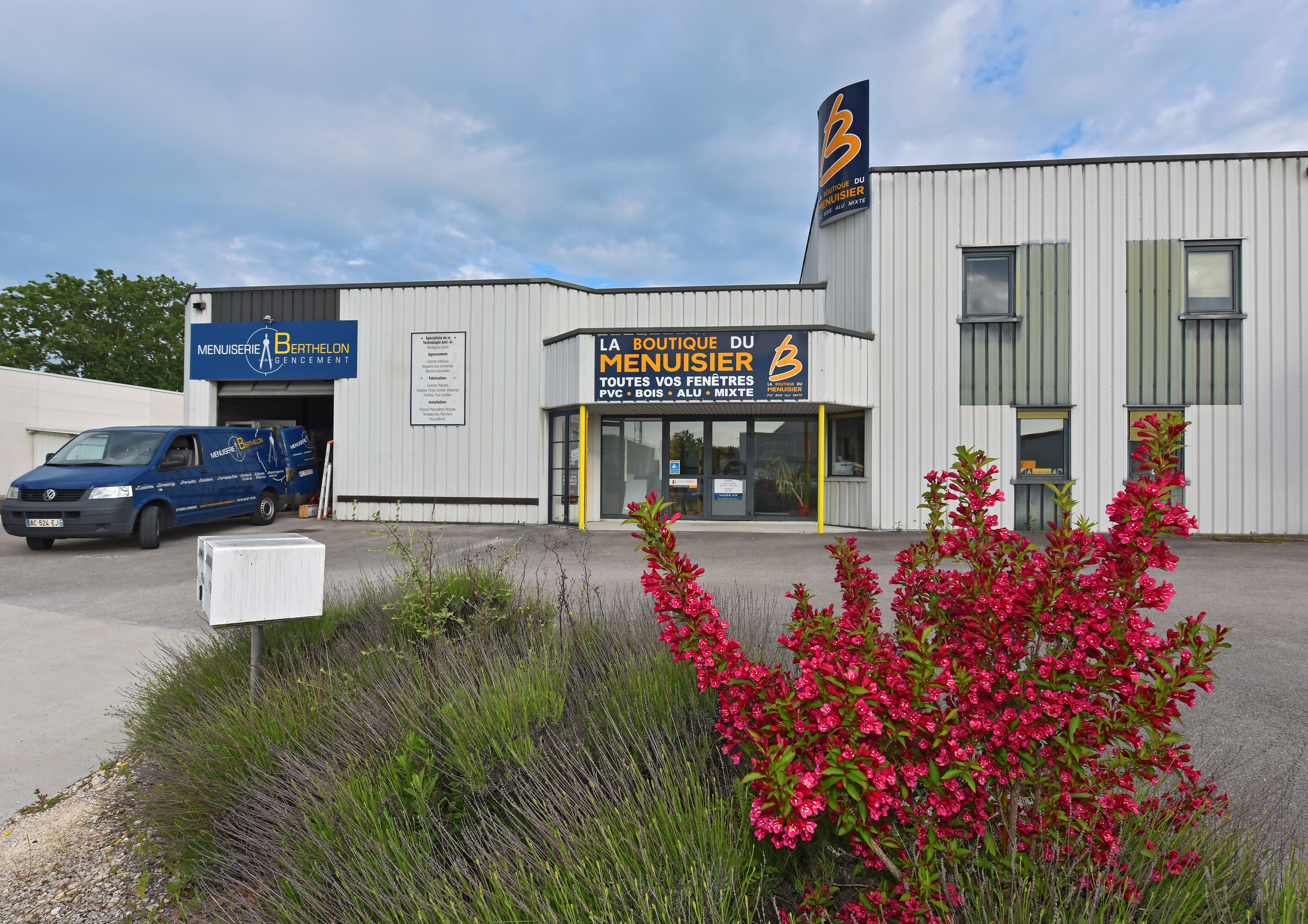 Façade de la Boutique Menuiserie Berthelon à Longvic