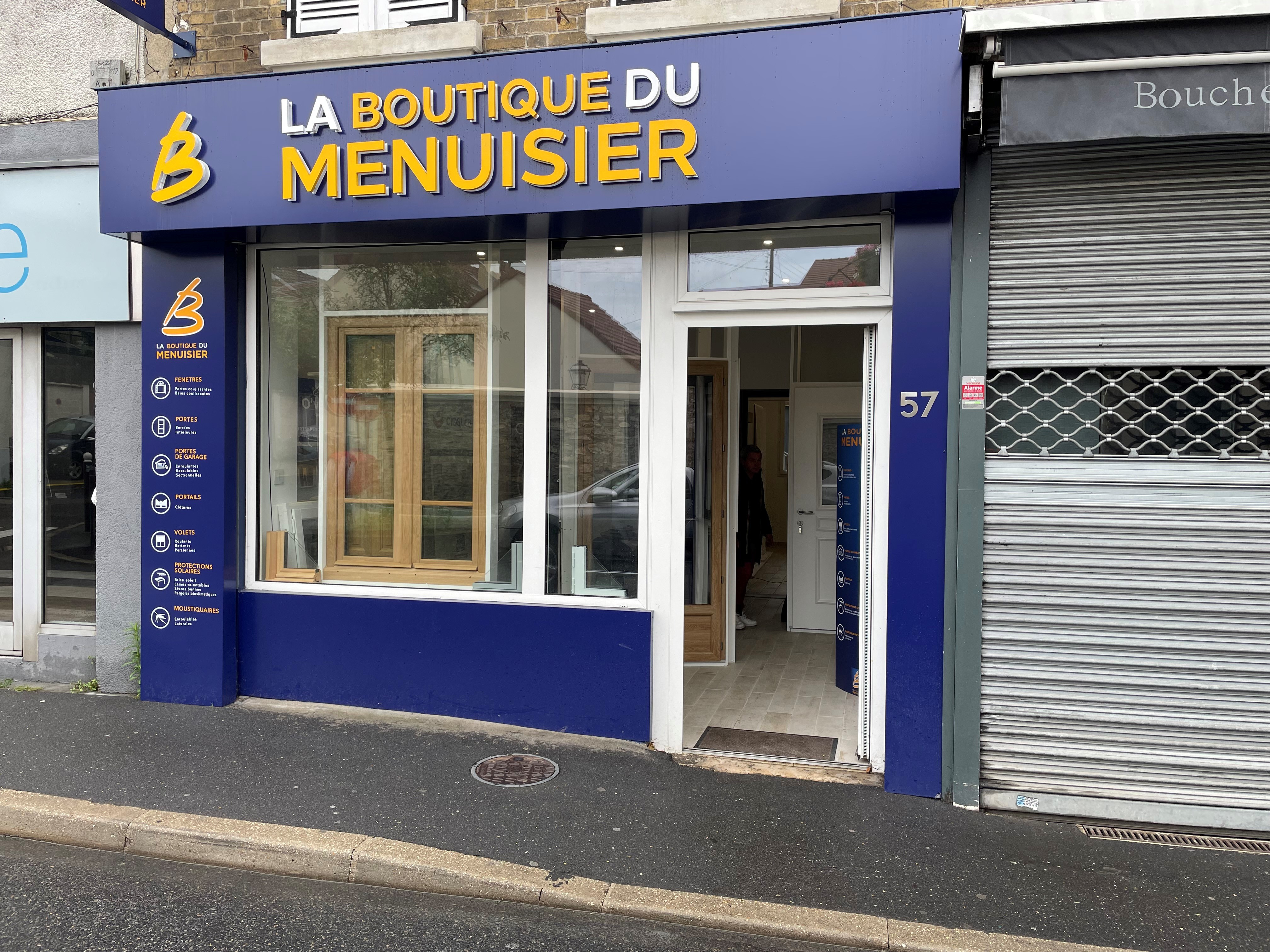 Façade de La Boutique du Menuisier Les Fenêtres et Menuiseries d'Antoine à Groslay (95)