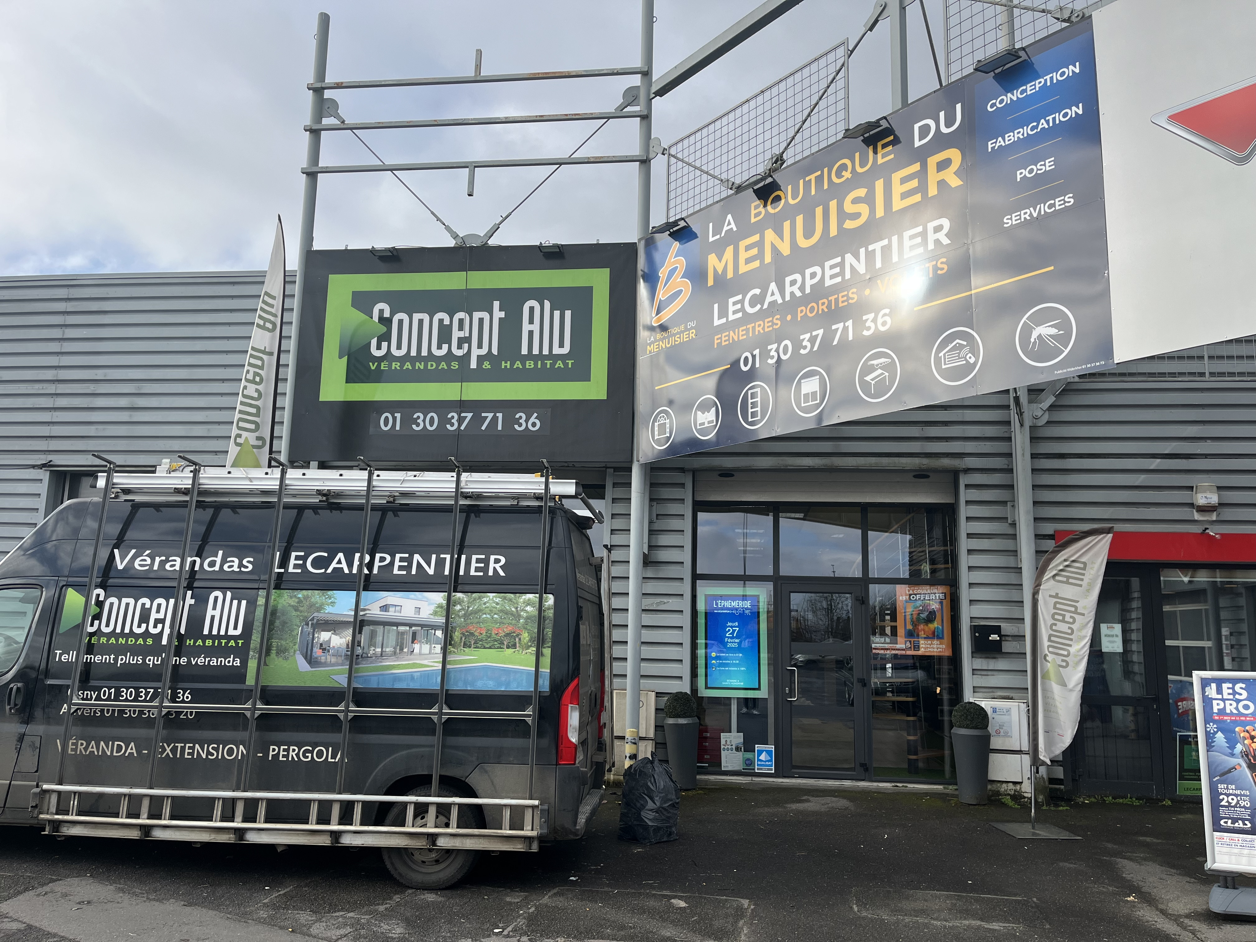 Façade de La Boutique du Menuisier Lecarpentier à Osny (95)