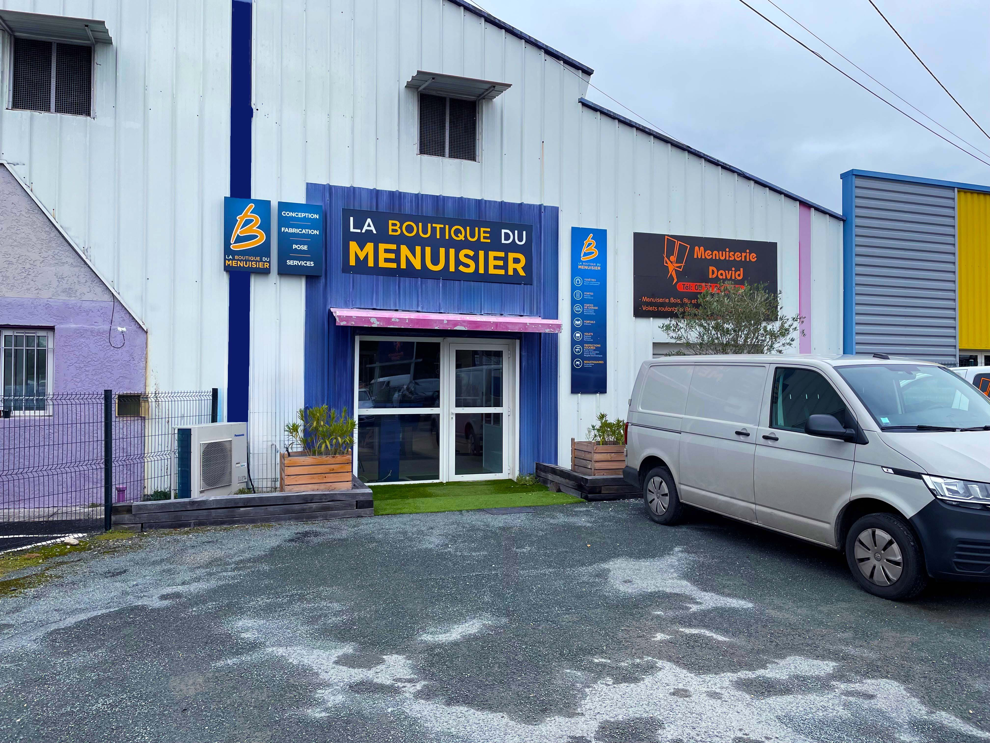 Façade La Boutique du Menuisier Menuiserie David à Marmande (47)