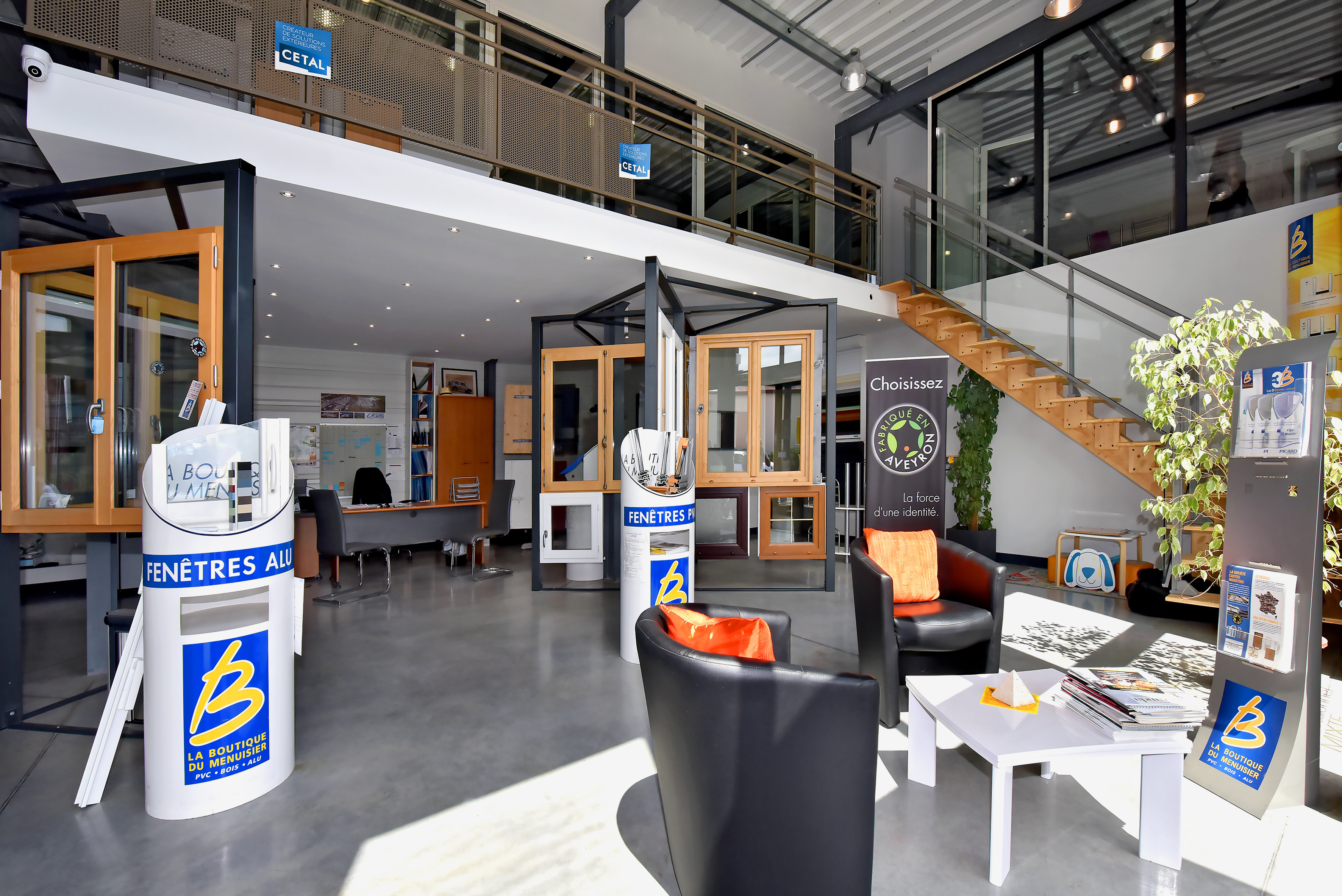 Showroom de la Boutique Drome Ouvertures à Montélimar