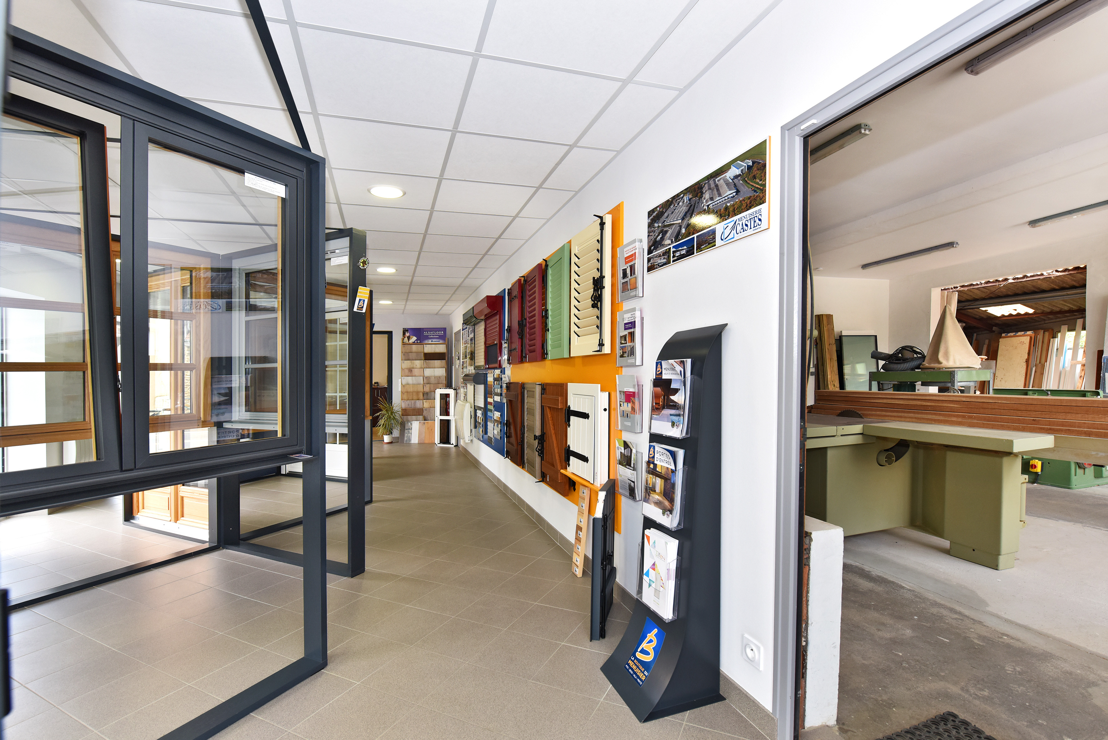 Showroom de la Boutique Bernardet Menuiserie à La Châtre (36)