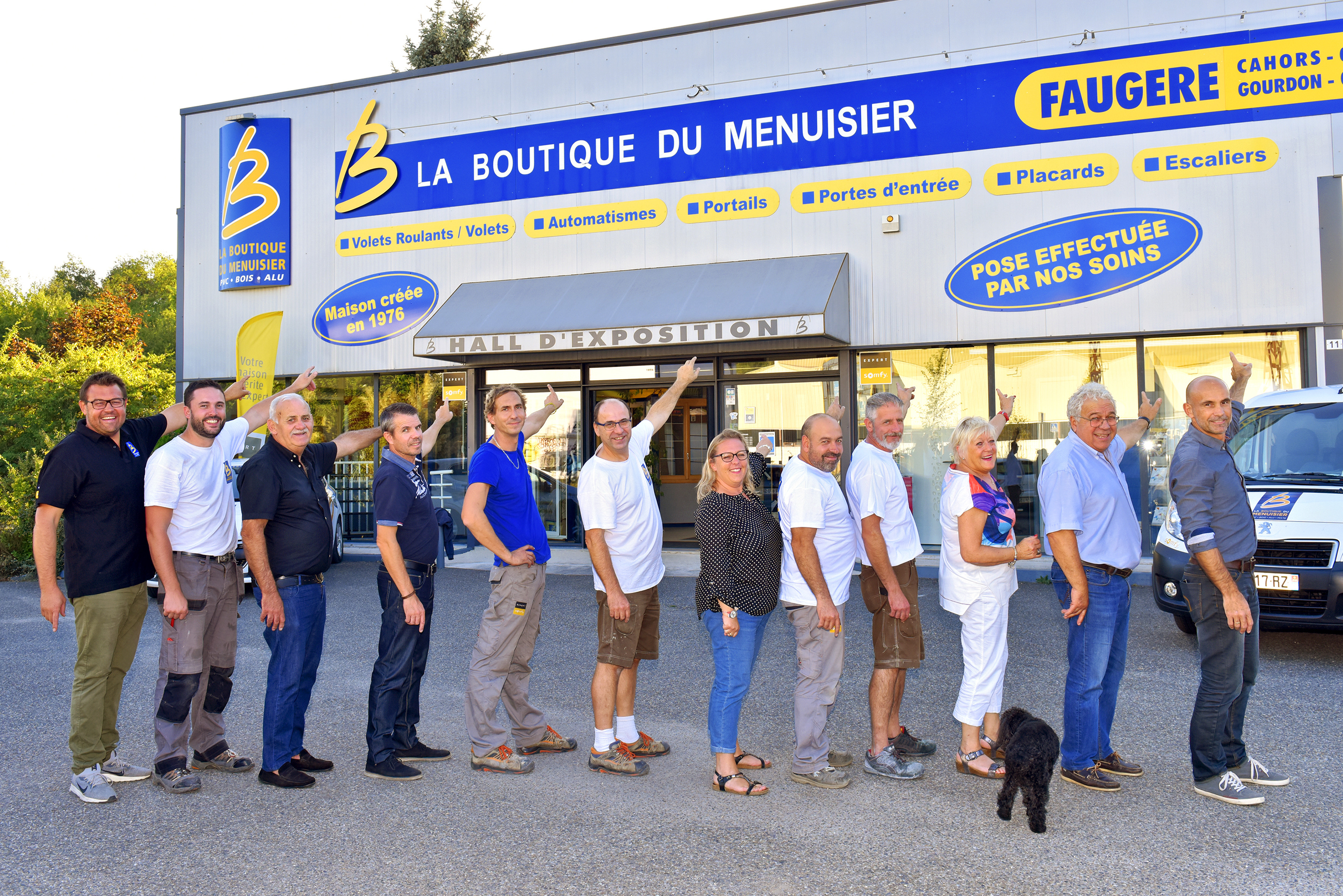Equipe de la Boutique Menuiseries Faugère à Cahors