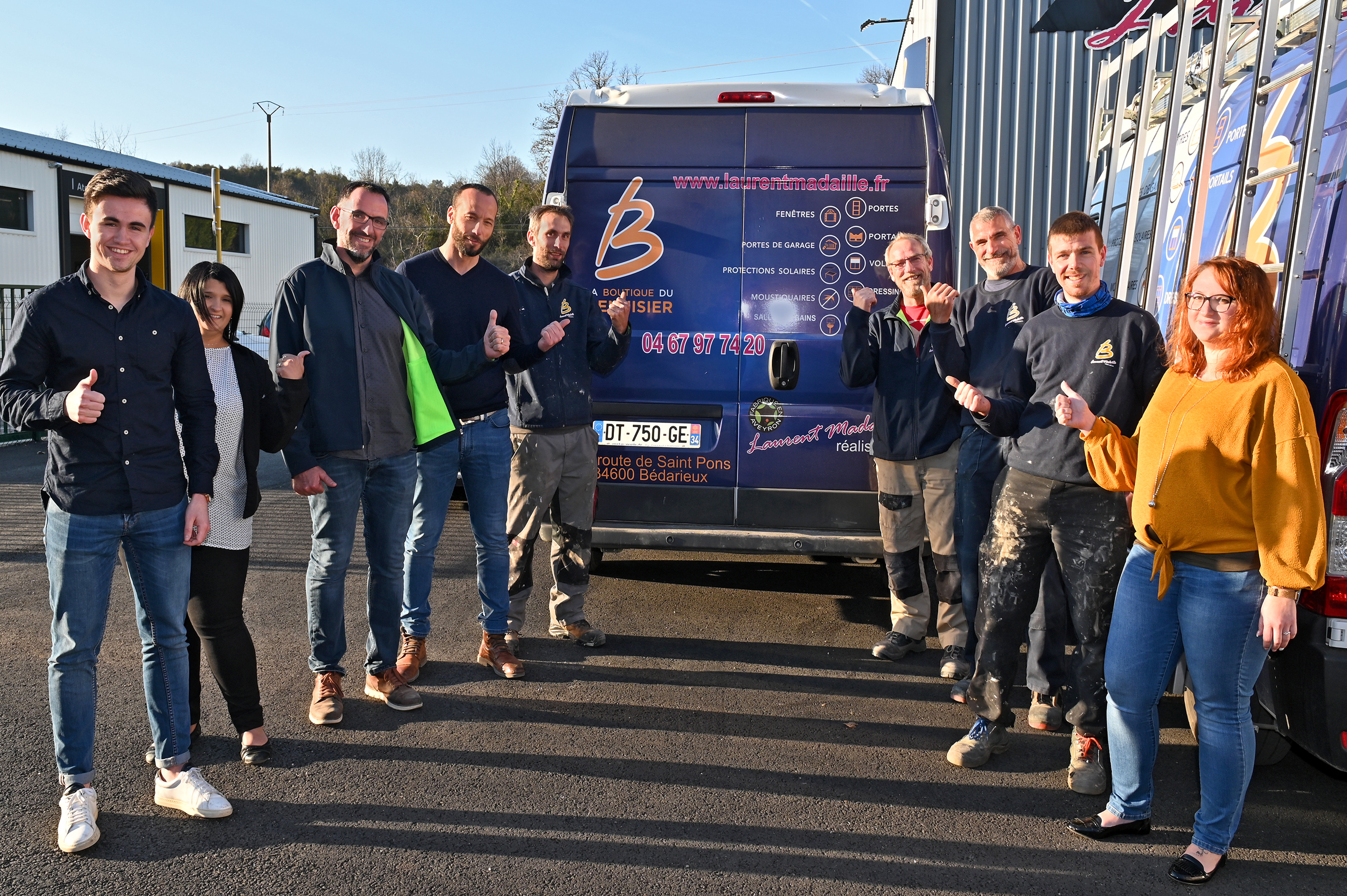 Equipe de la Boutique Laurent Madaille Réalisations à Bédarieux