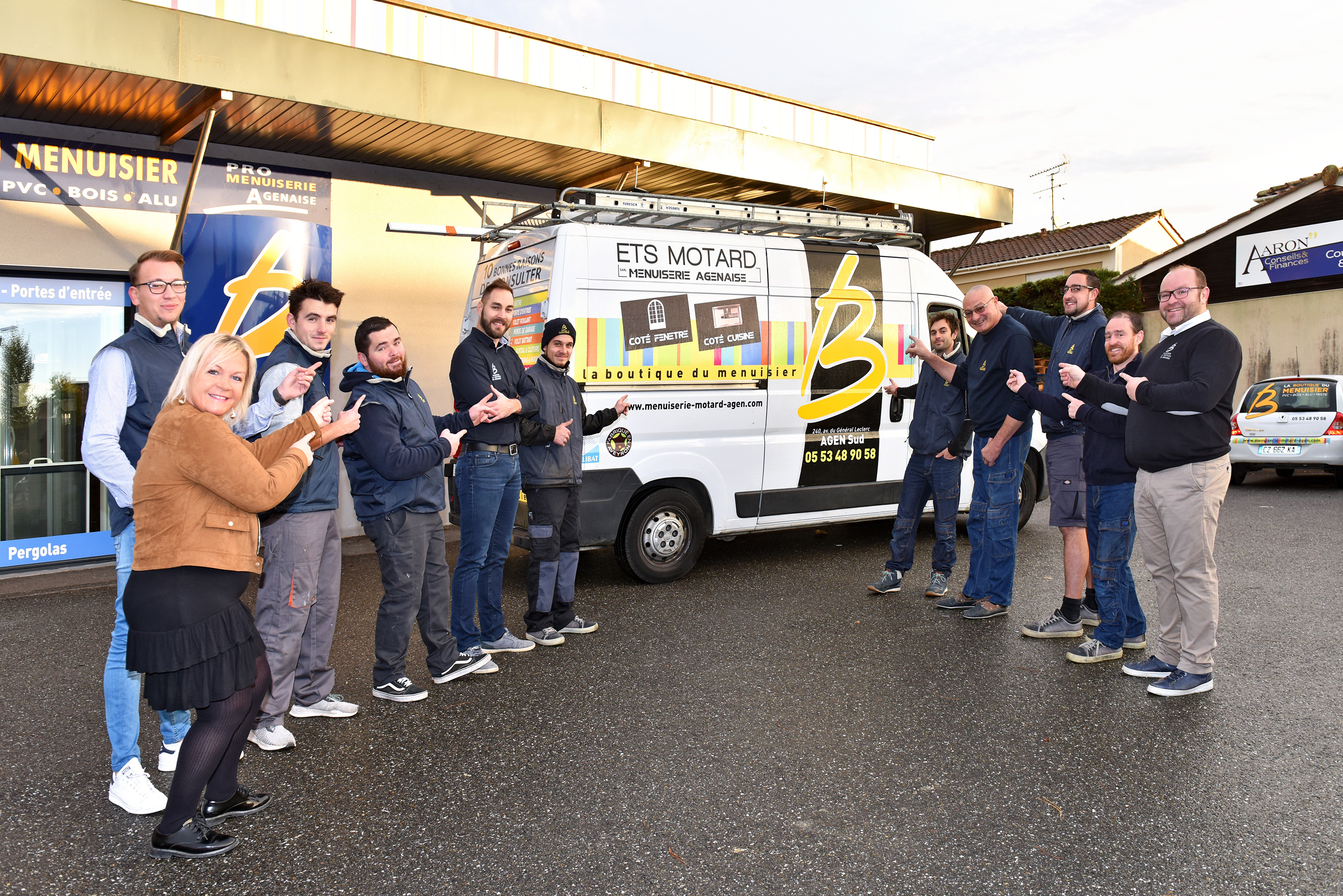 L'équipe de la Boutique Menuiserie Agenaise - ETS Motard à Agen