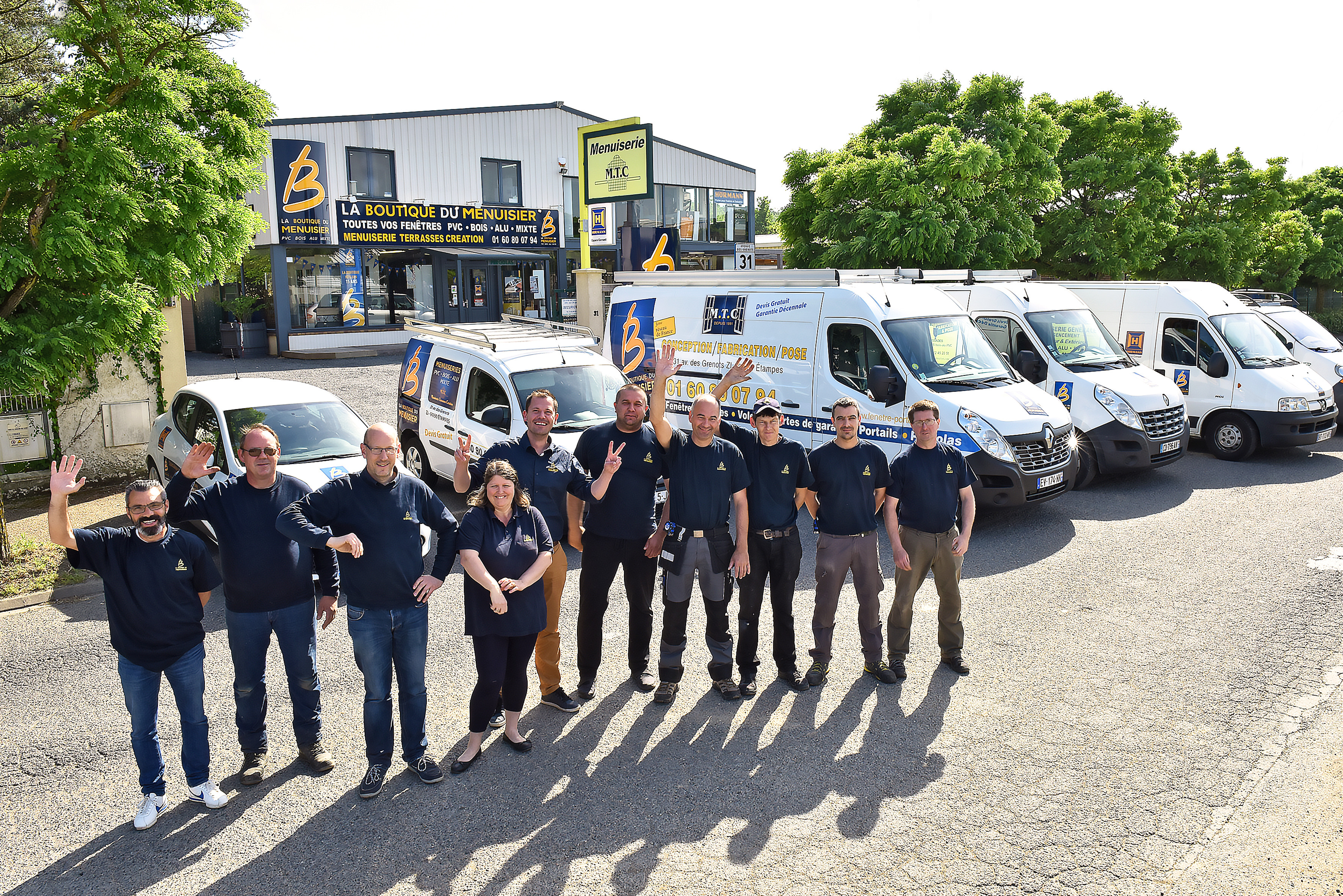 L'équipe de la Boutique Menuiserie Terrasses Création à Etampes