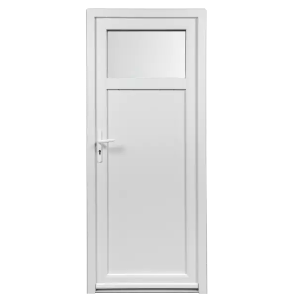 porte de service PVC avec vitrage