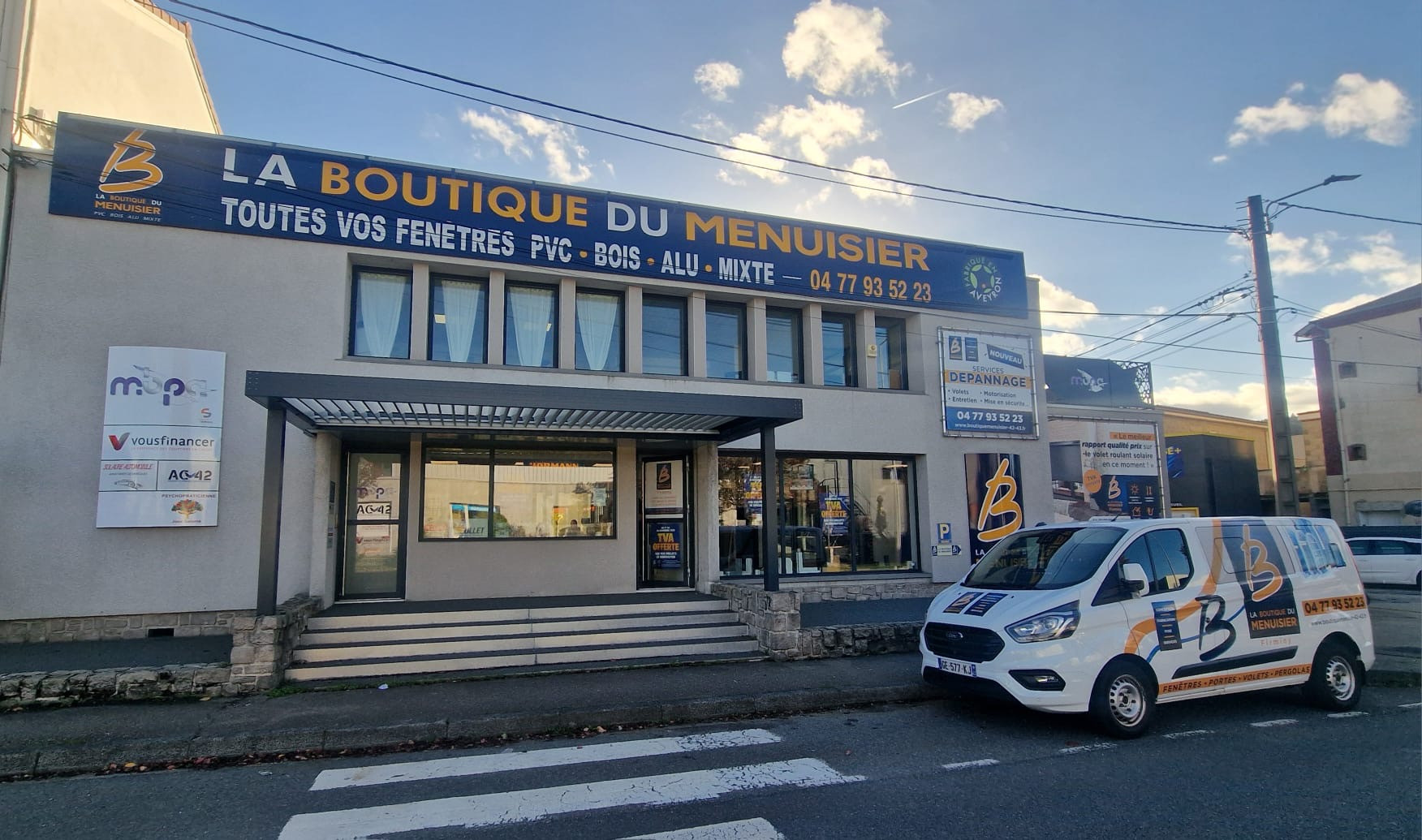 Photo de la façade de La Boutique du Menuisier Tomtoms à Firminy