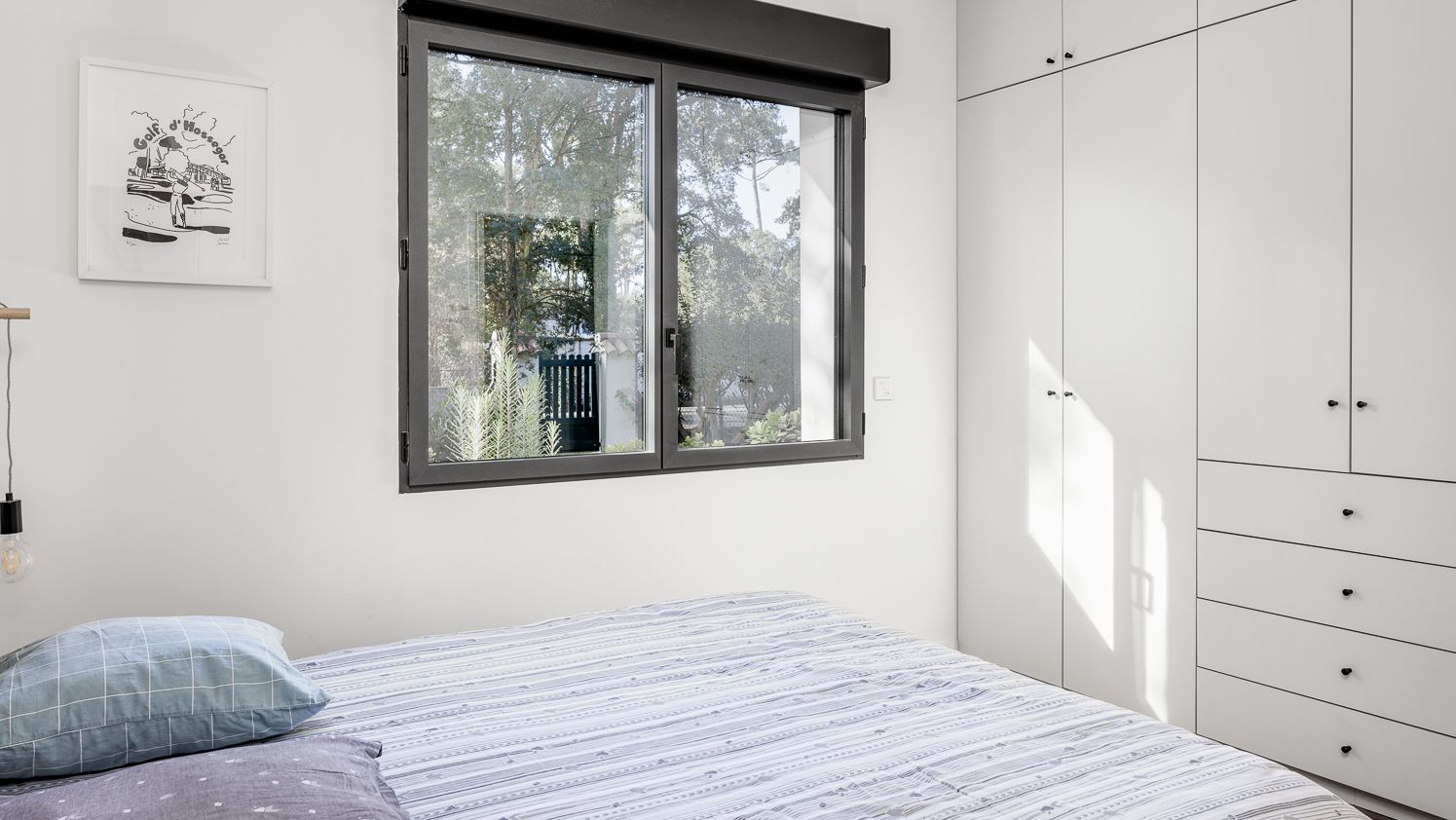 Chambre avec fenêtre Aluminium gris anthracite