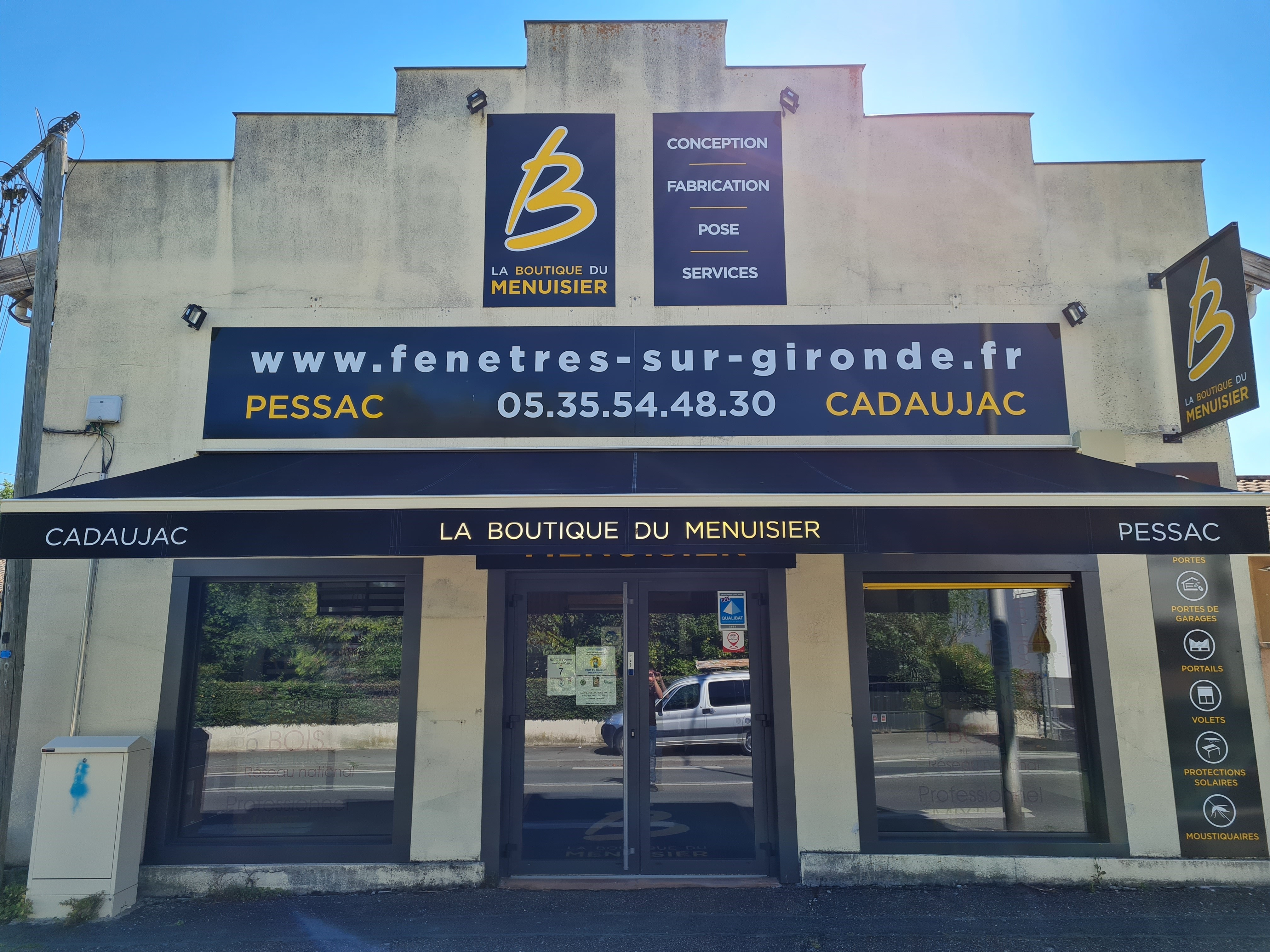 Façade de la Boutique Fenêtres Sud Gironde à Pessac