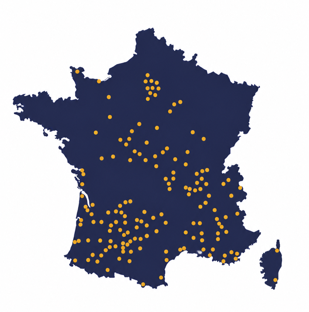 Carte de France Réseau LBDM 2026