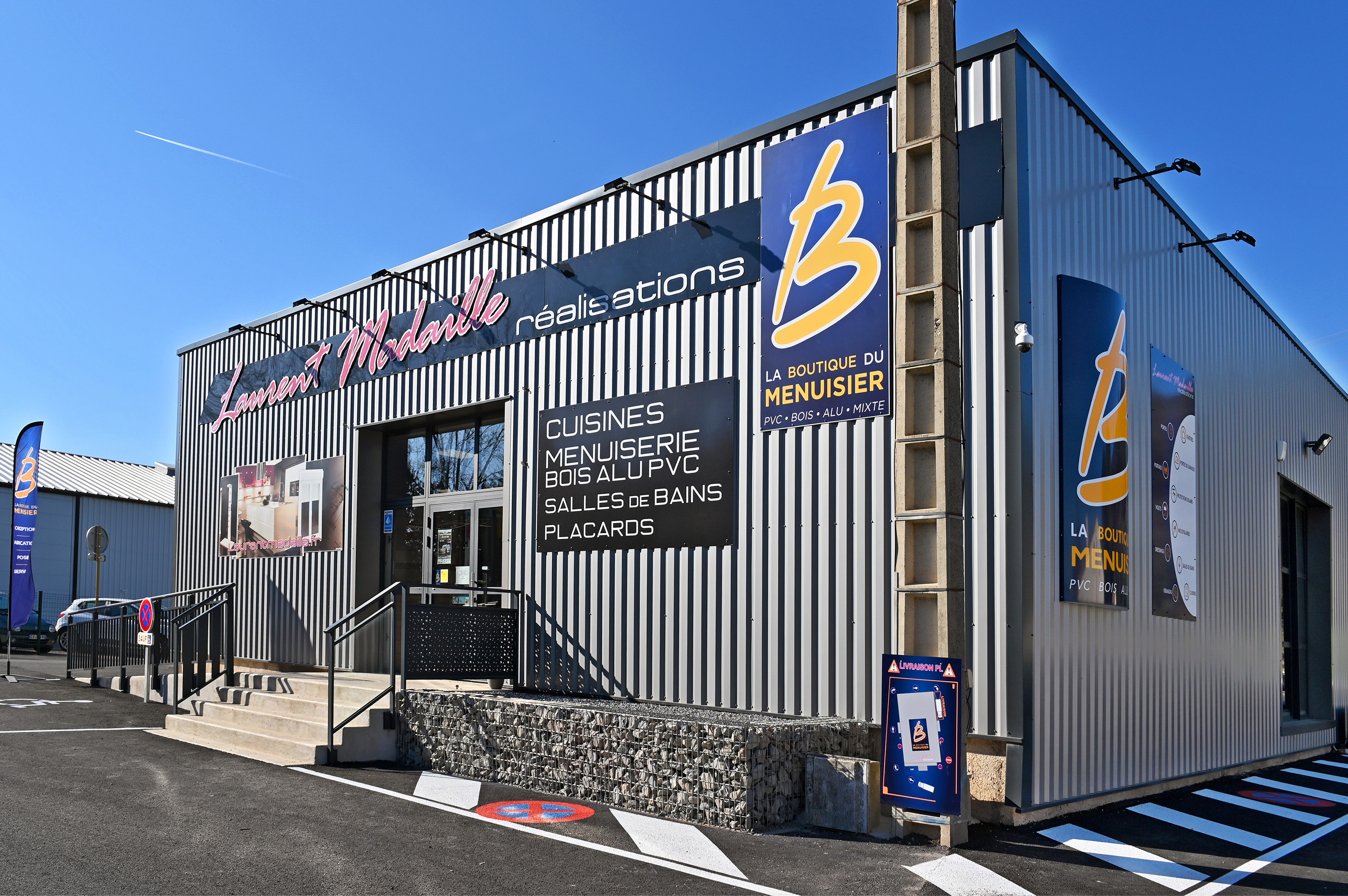 Façade Boutique Laurent Madaille Réalisations à Bédarieux