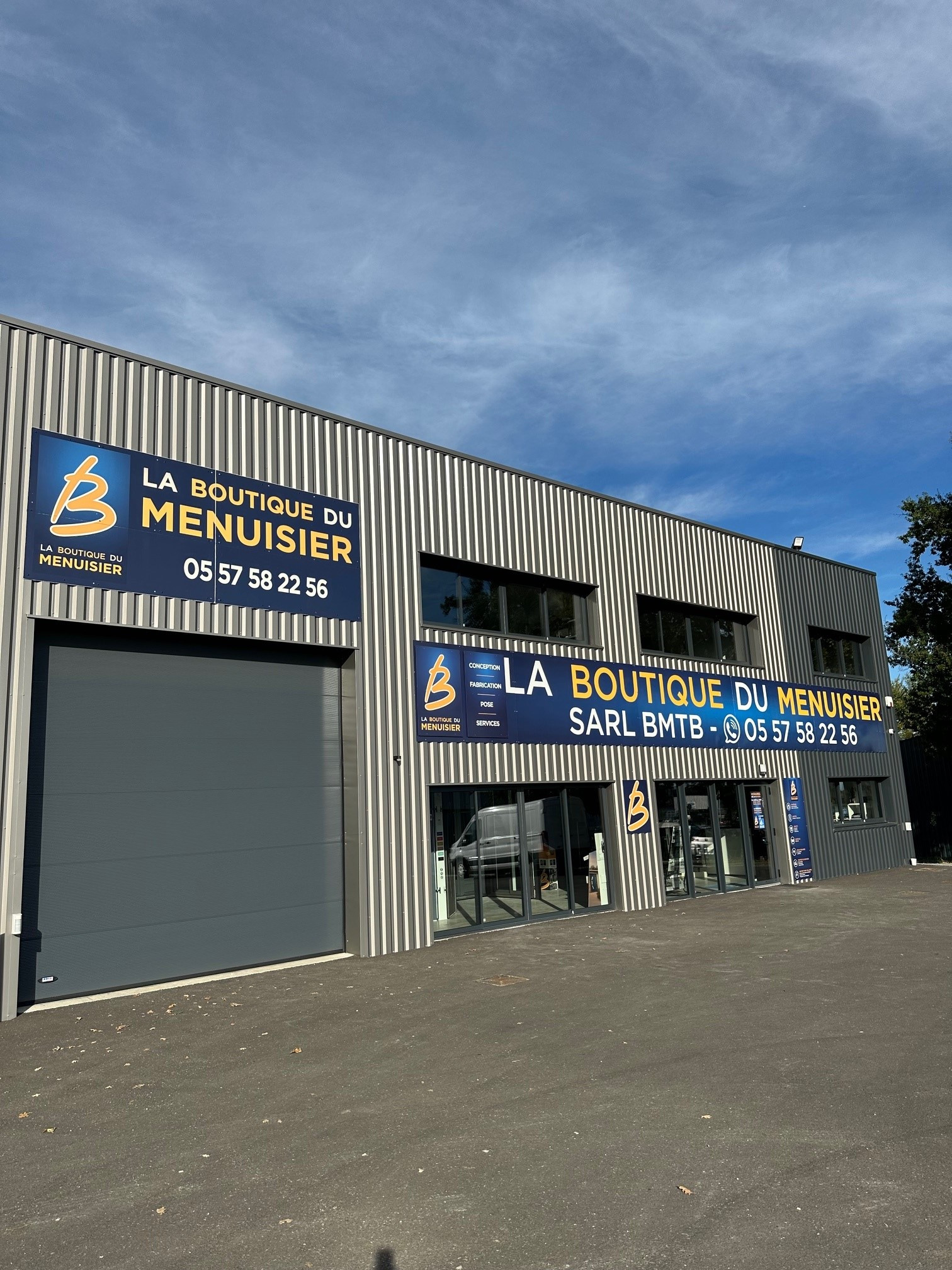 Façade de La Boutique du Menuisier BMTB à Saint-André-de-Cubzac (33)