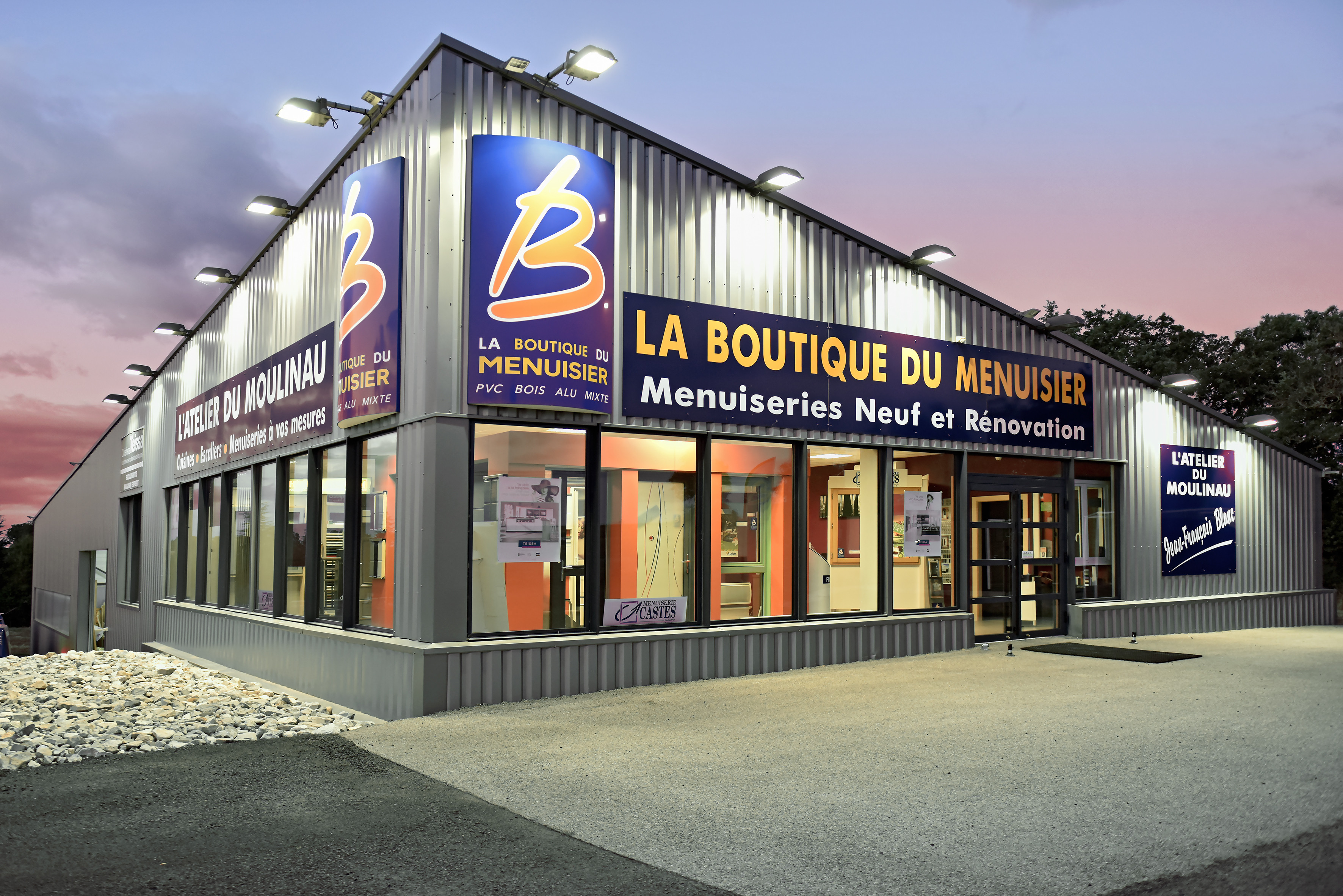 Façade de la Boutique L'Atelier du Moulinau à Saint-Léons