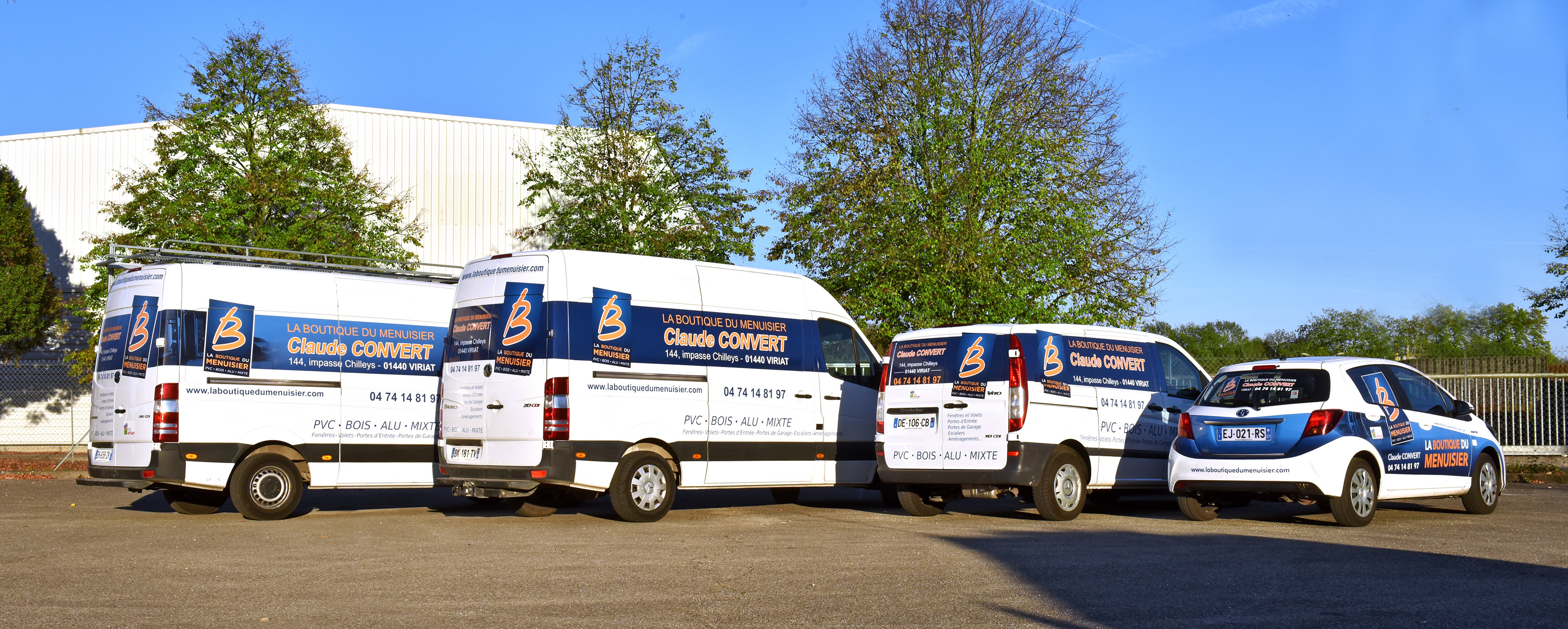 Véhicules de la Boutique Menuiserie Convert à Viriat